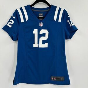 Women's Nike Andrew Luck #12 Indianapolis Colts Blue On Field Jersey Medium